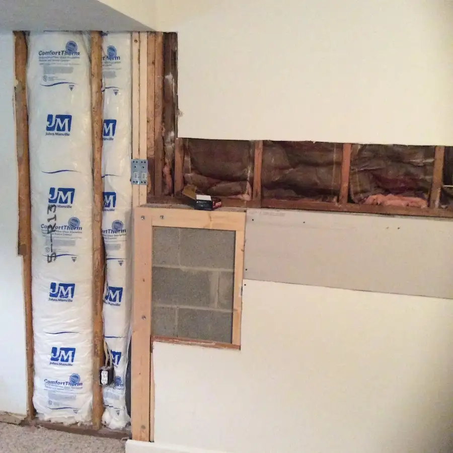 Wall insulation replacement during Structural Drying in North Strabane